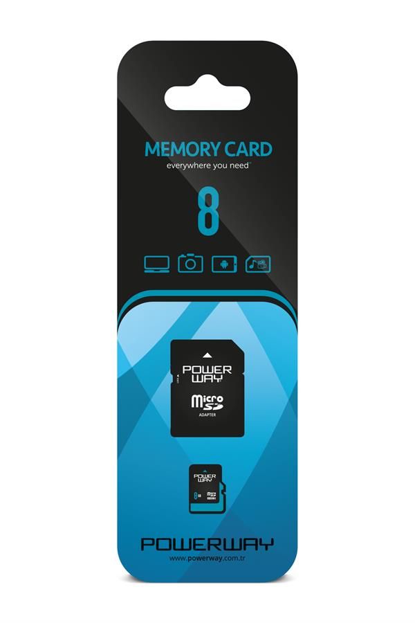 Powerway 8 GB MicroSD Hafiza Karti